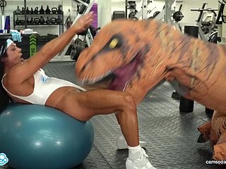 Camsoda - Hot milf stepmom fucked wide of trex there real gym sexual relations