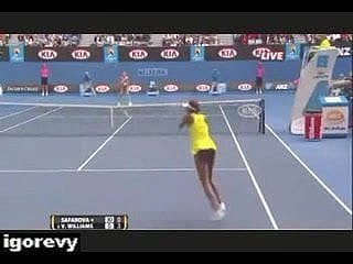 Venus Williams -  Upskirt No Panties Out of reach of Tennis Court